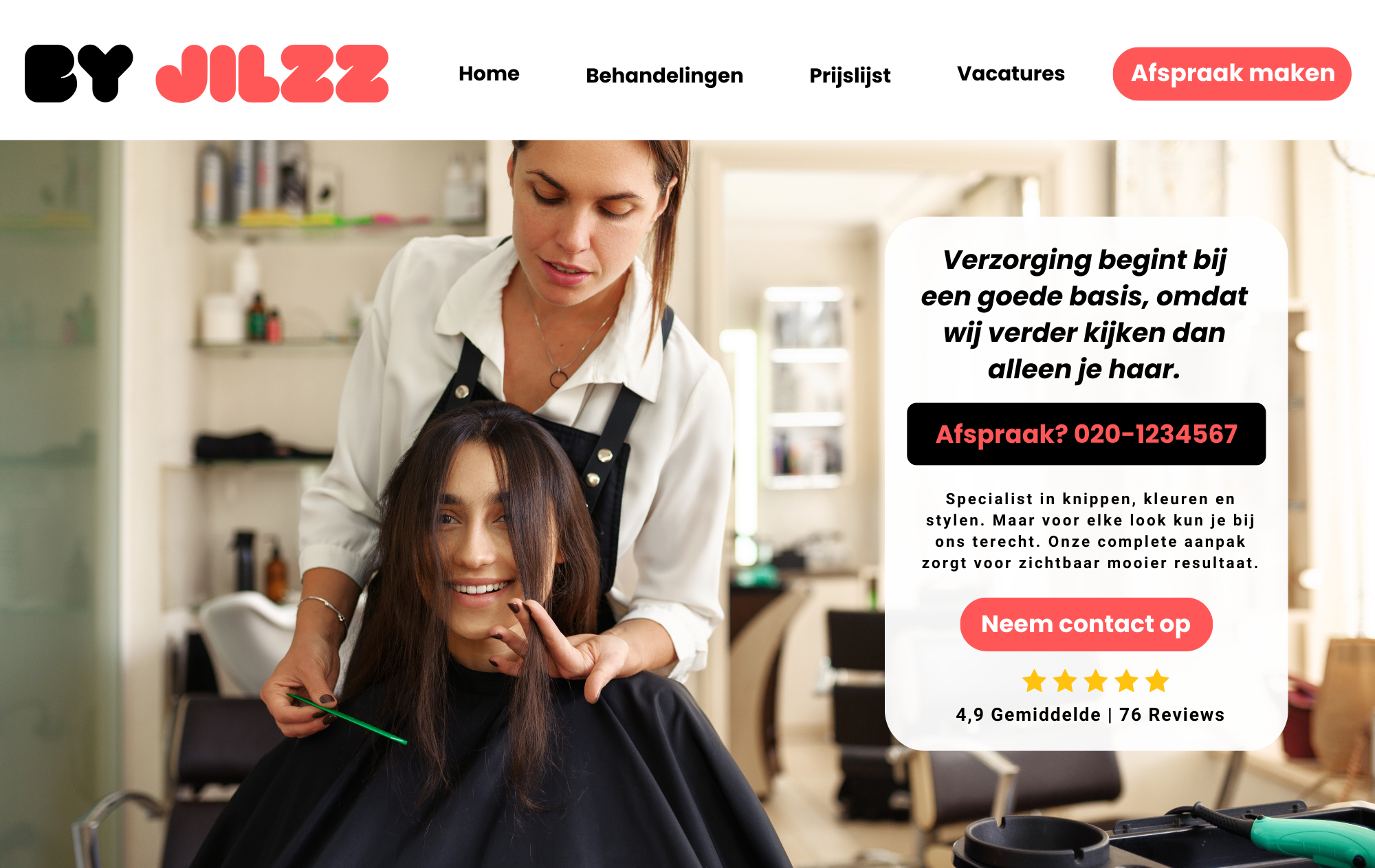 Webdesign voor salons